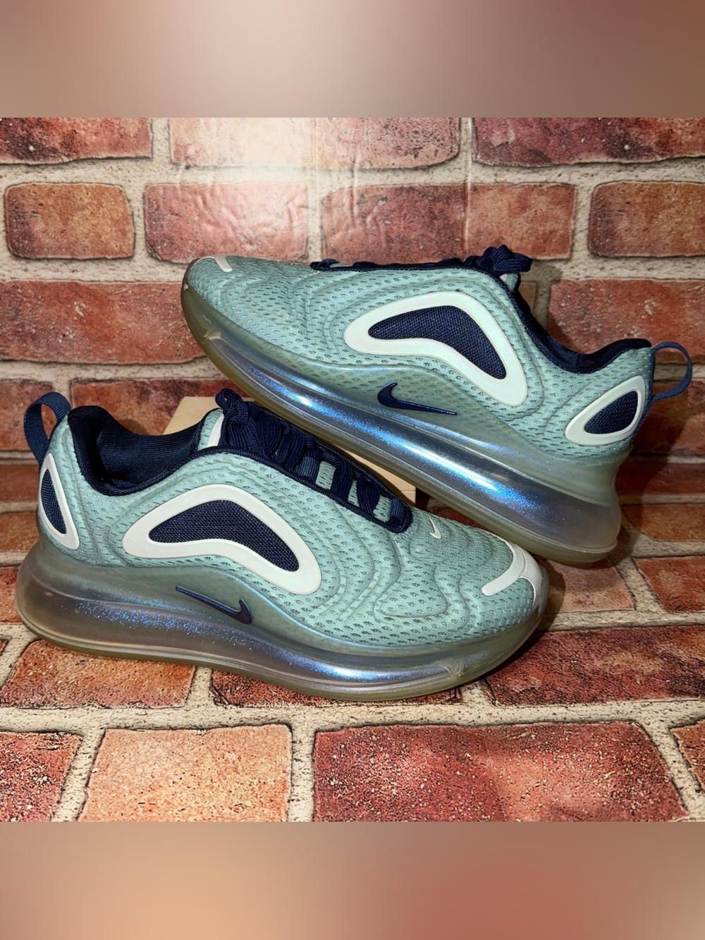 Pre-Owned Nike Air Max 720 Northern Lights Blue Metallic Shoes Size 6 AR9293-001